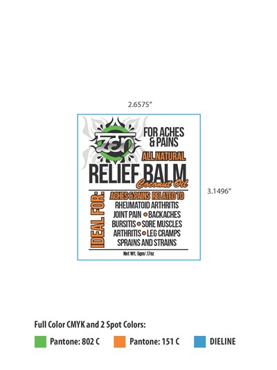 R4 RELIEF BALM POUCH FRONT 1